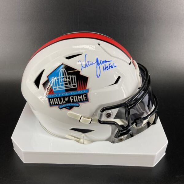 HOF - Vikings Warren Moon Signed Mid-Size Helmet