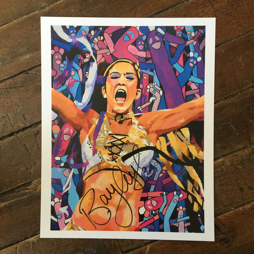 Bayley SIGNED 11 x 14 Rob Schamberger Print