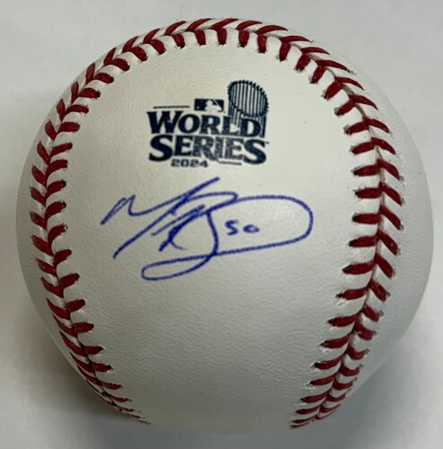 Mookie Betts Autographed 2024 WS Logo Baseball | MLB Auctions