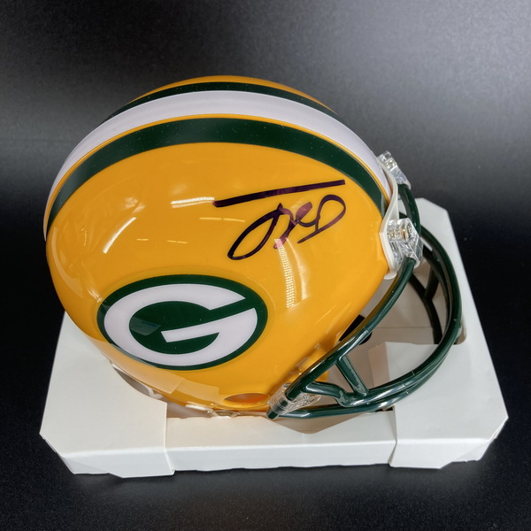 NFL - Packers Jayden Reed Signed Mini Helmet
