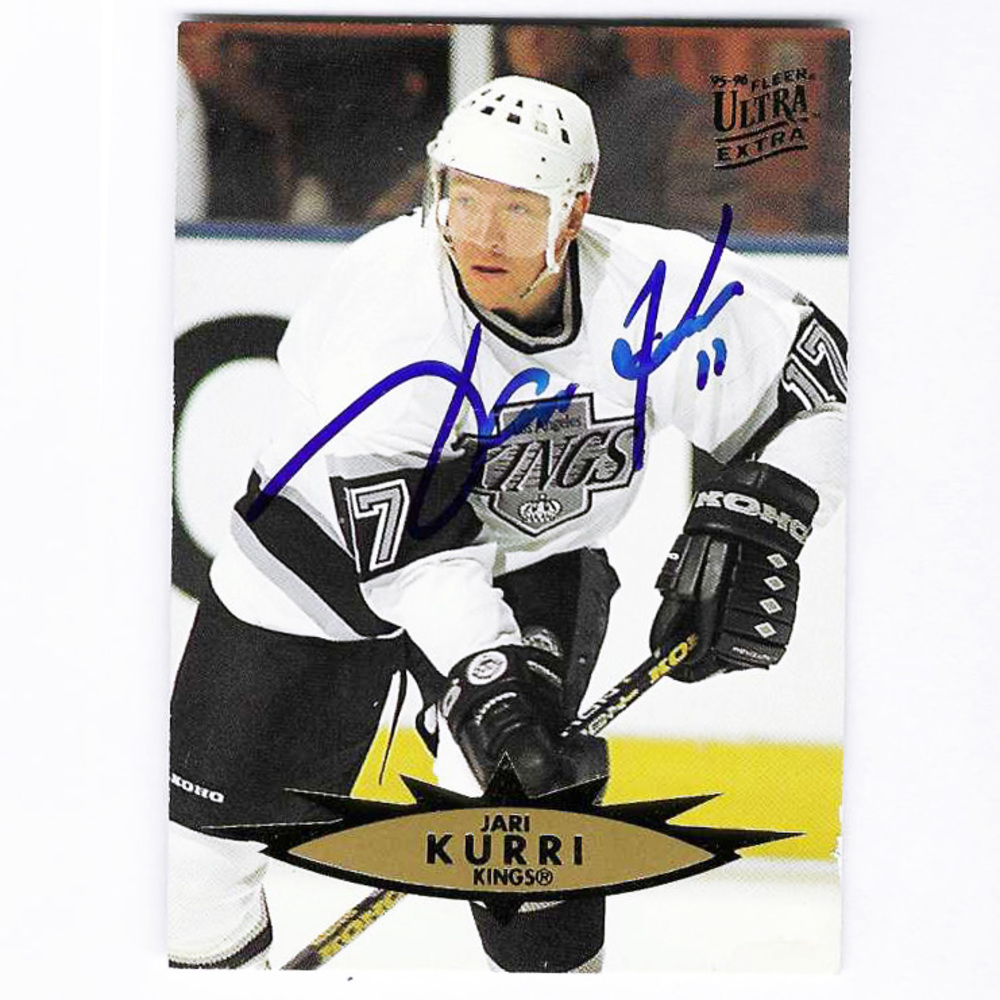 Jari Kurri Autographed 1995-96 Fleer Ultra Hockey Card
