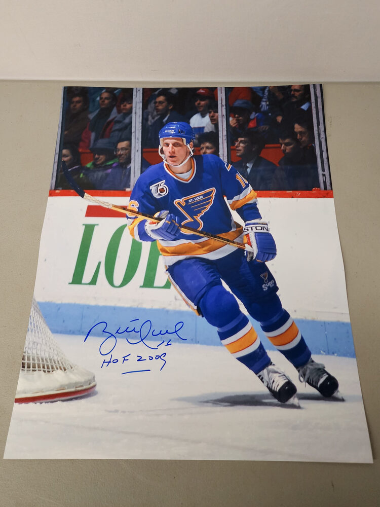 Brett Hull Autographed St. Louis Blues 16x20 Photo