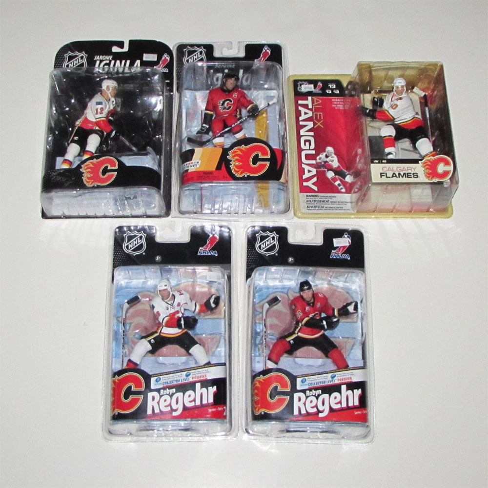 Calgary Flames McFarlane Figurine Lot - Five Figures