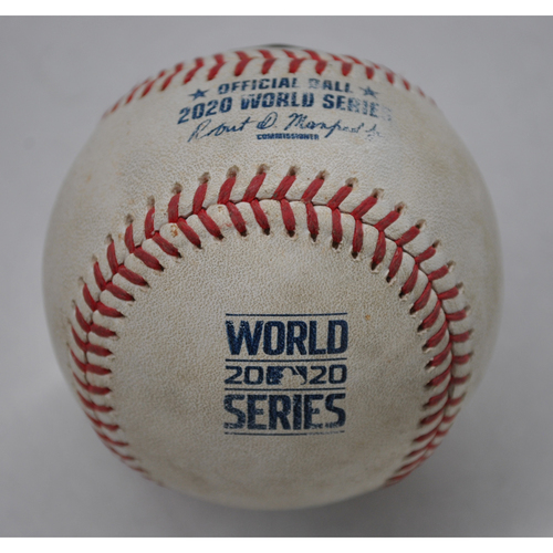 Game-Used Baseball - 2020 World Series - Los Angeles Dodgers vs. Tampa Bay Rays - Game 4 - Pitcher: Kenley Jansen, Batter: Randy Arozarena (Foul) - Bot 9
