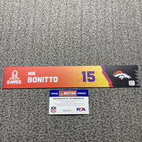NFL - Broncos Nik Bonitto 2024 Pro Bowl Games Nameplate 1 of 1