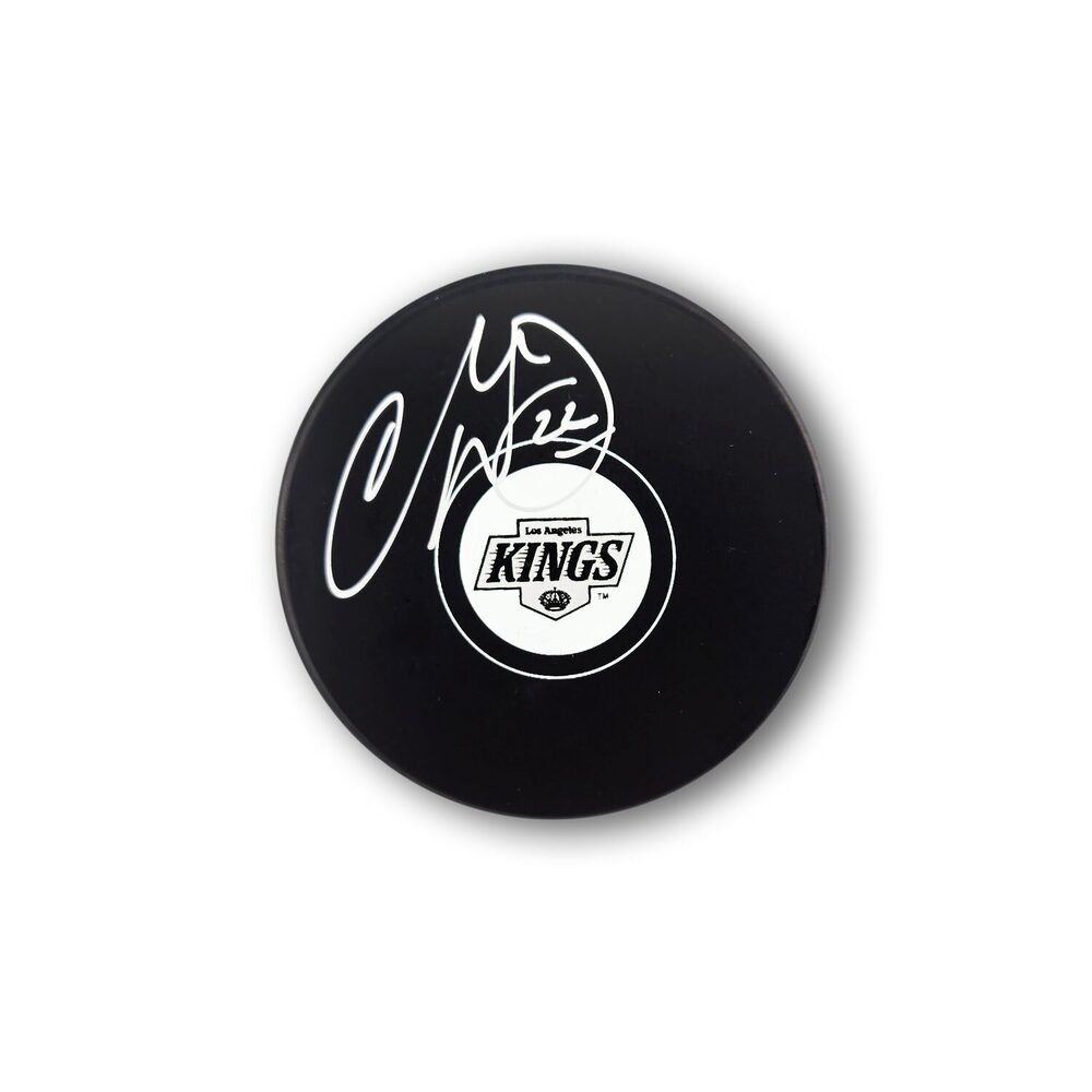Charlie Huddy Autographed Los Angeles Kings Hockey Puck