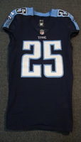 CRUCIAL CATCH - TITANS ADOREE JACKSON SIGNED AND GAME WORN TITANS JERSEY...