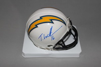 Chargers - Tyrell Williams signed Chargers mini helmet