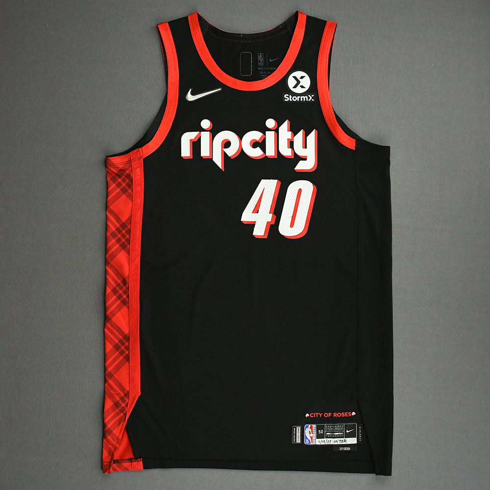 Cody Zeller Portland Trail Blazers GameWorn City Edition Jersey