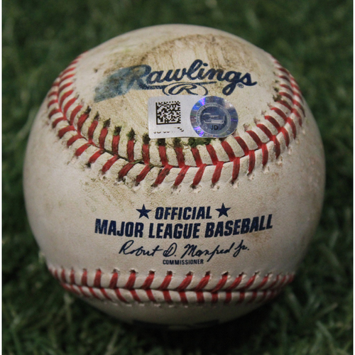 Game-Used Baseball: Javier Baez 636th Career Hit (CHC @ KC 8/5/20)