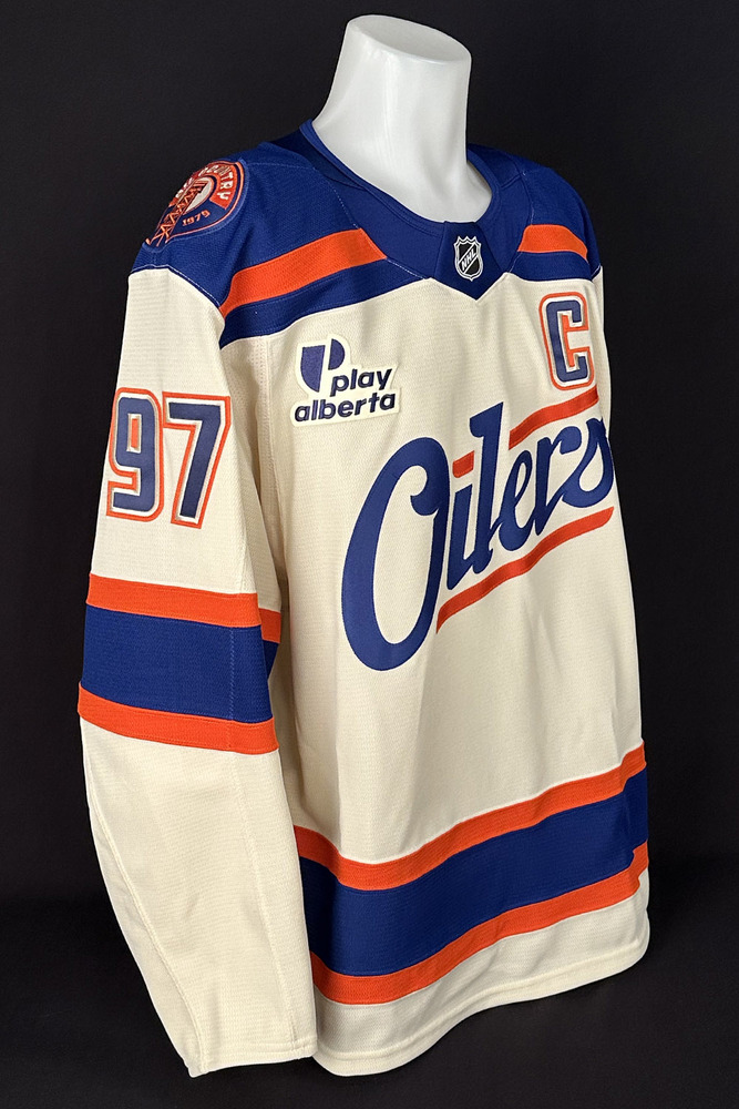 #97 Connor McDavid - 2025-26 Edmonton Oilers Alternate Set #1A Game Worn Jersey - Worn For 1 Game - Oct 28th vs Utah