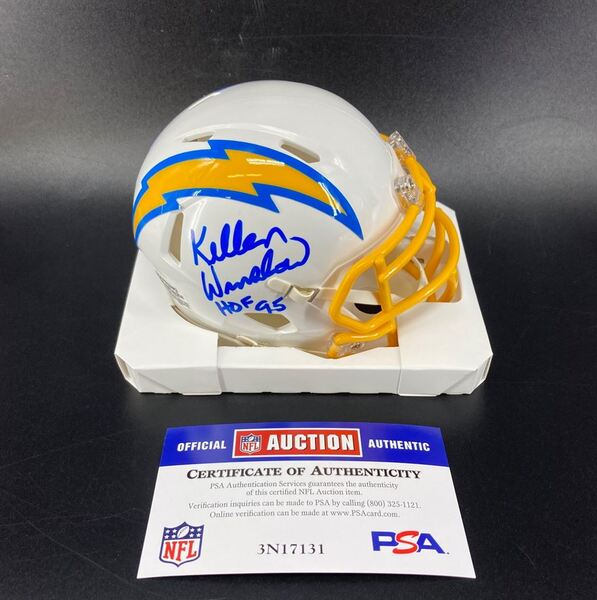 HOF - Chargers Kellen Winslow Signed Mini Helmet