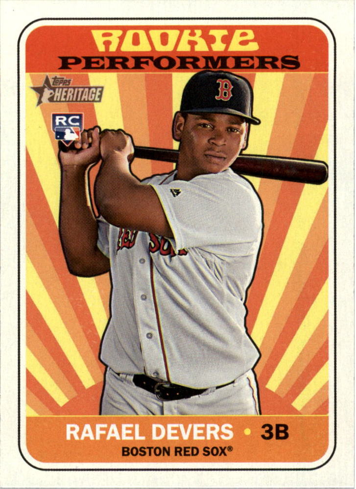 2018 Topps Heritage Rookie Performers #RPRD Rafael Devers