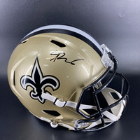 NFL - Saints Spencer Rattler Signed Replica Speed Helmet