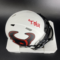 NFL - Texans Tank Dell Signed Lunar Eclipse Mini Helmet