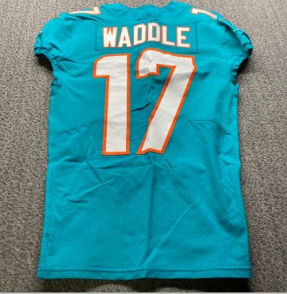 STS - Dolphins Jaylen Waddle Game Issued Jersey 2021 Season Size 38