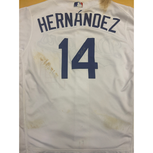 Kike Hernandez MLB Authenticated Game-Used 2018 60th Anniversary