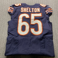 London Games - Bears Coleman Shelton Game Used Jersey (10/13/24) Size 46