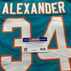 NFL - Dolphins Mackensie Alexander Game Cut Jersey Size 40