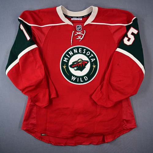 Image of Heatley, Dany - Minnesota Wild - Game-Worn Red Set 1 Jersey - 2011-12 NHL Season