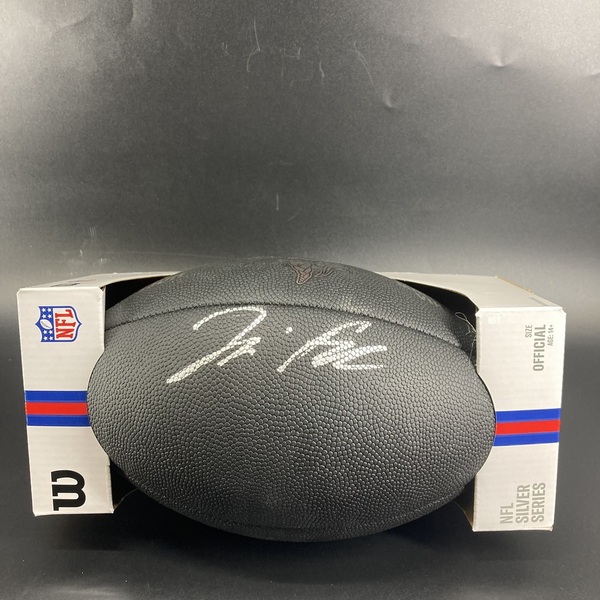 NFL - Vikings Tai Felton Signed Black Composite Silver Series Football