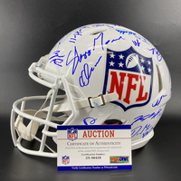 NFL Shield Multi Signed Helmet -  Signed by more than 30 players from 20...