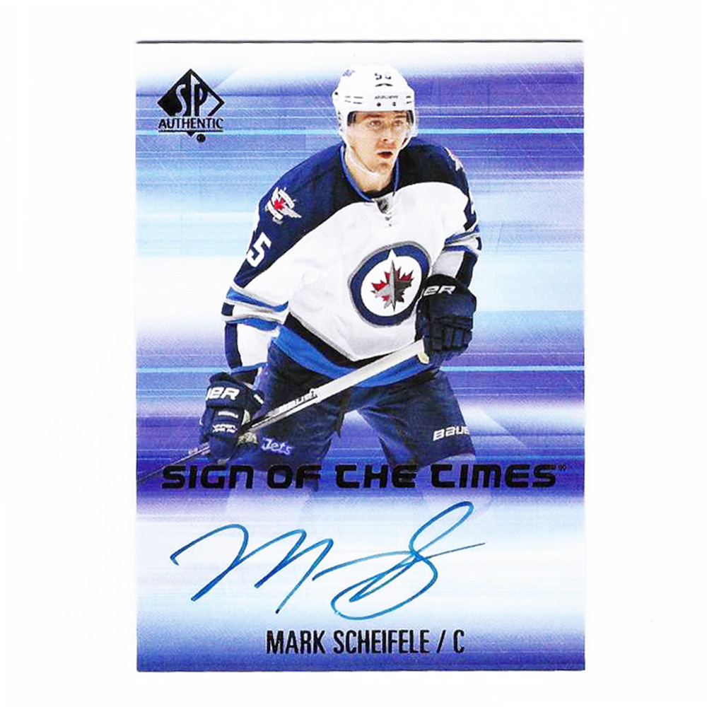 Mark Scheifele Autographed 2015-16 SP Authentic Sign of the Times Hockey Card