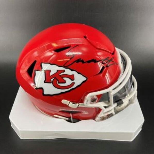 NFL - Chiefs Emmett Johnson Signed Mid-Size Speed Flex Helmet