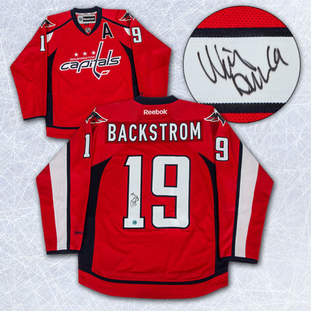 Nicklas Backstrom Washington Capitals Autpgraphed Reebok Premier Jersey