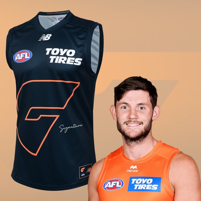Conor Stone #18 GWS GIANTS 2025 Never Surrender Player Guernsey