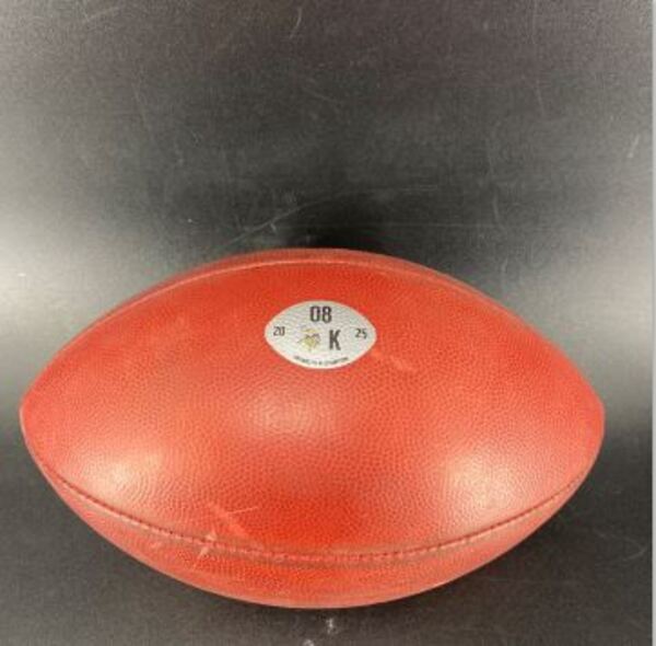 NFL - Vikings Game Used K Ball (12/25/2025) Individually Numbered 08