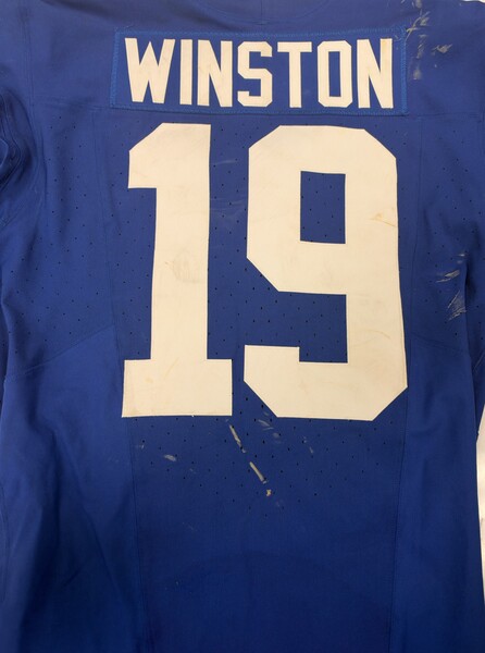 Crucial Catch - Giants Jameis Winston Game Worn Jersey 10.18.26