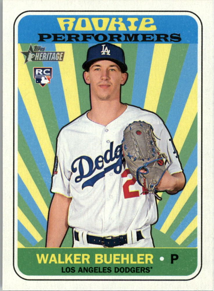 2018 Topps Heritage Rookie Performers #RPWB Walker Buehler