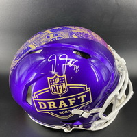 NFL - Vikings Justin Jefferson Signed Authentic 2020 NFL Draft Speed Helmet