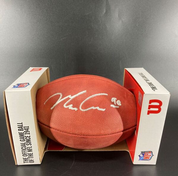 NFL - Raiders Maxx Crosby Signed Authentic Football with Raiders Logo