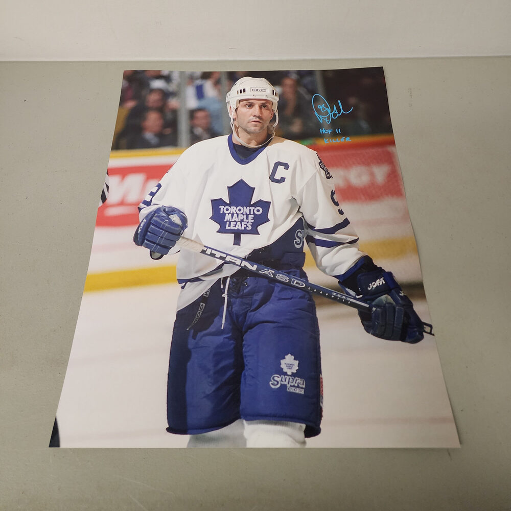 Doug Gilmour Autographed Toronto Maple Leafs Away 16x20 Photo