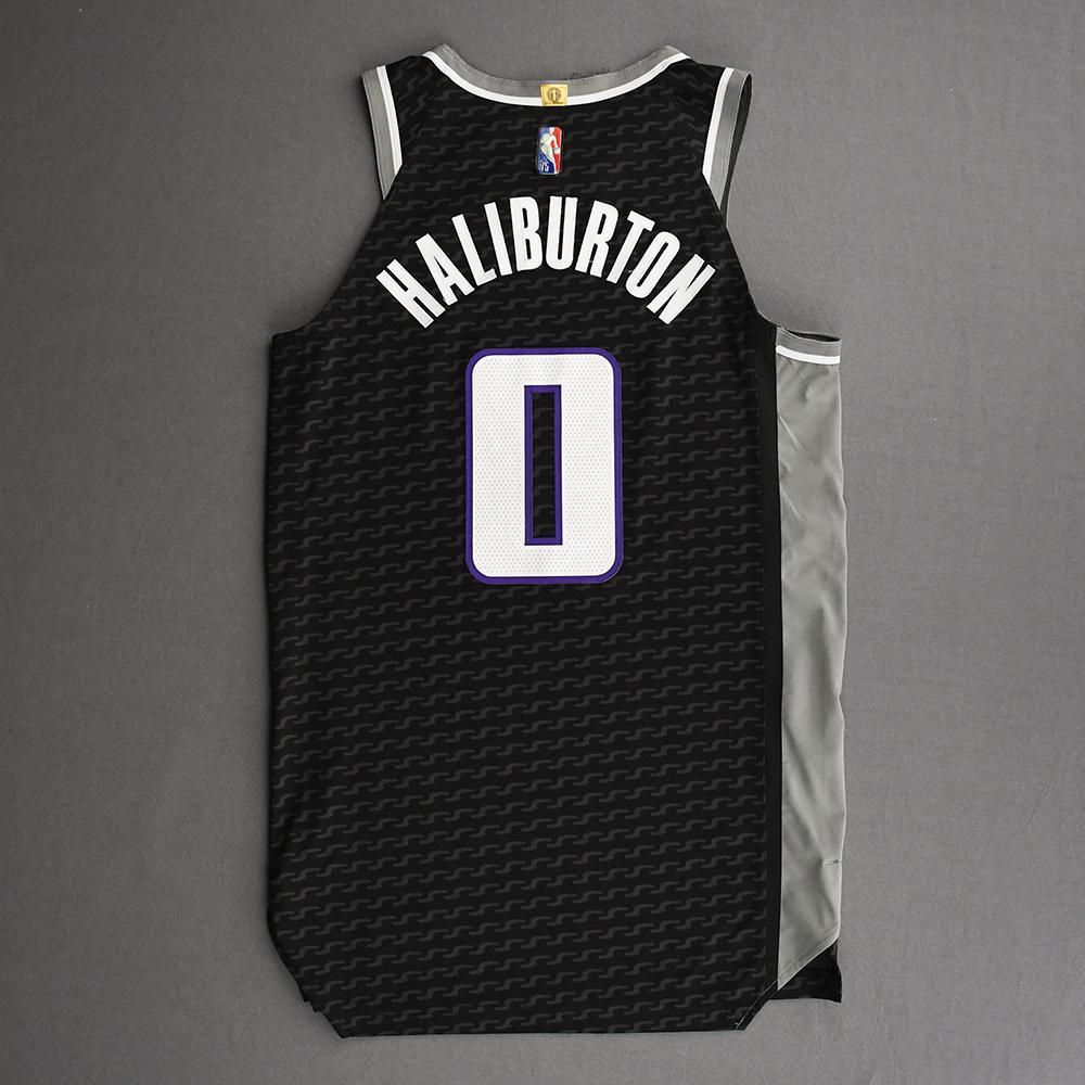 Tyrese Haliburton Sacramento Kings Kia NBA TipOff 2021 GameWorn