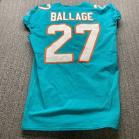 NFL - Dolphins Kalen Ballage Game Cut Jersey Size 42