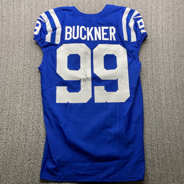 STS - Colts DeForest Buckner Signed Game Issued Jersey 2024 Season Size ...