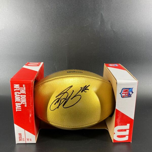 Eagles - Saquon Barkley Signed Gold Honors Football