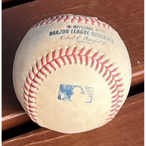 Photo of 2026 Phillies Game-Used Baseball - Kyle Schwarber Walk-Off HR At-Bat