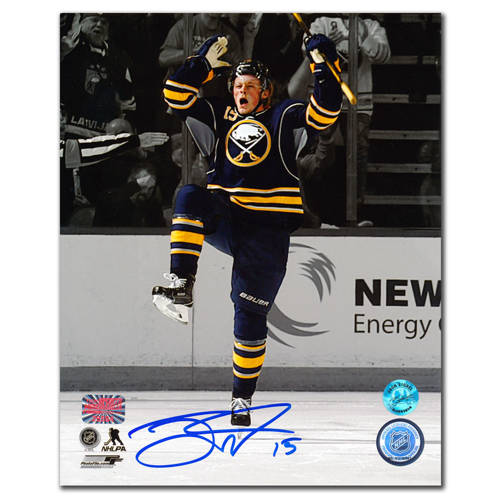 Jack Eichel Buffalo Sabres CELEBRATION Autographed 8x10