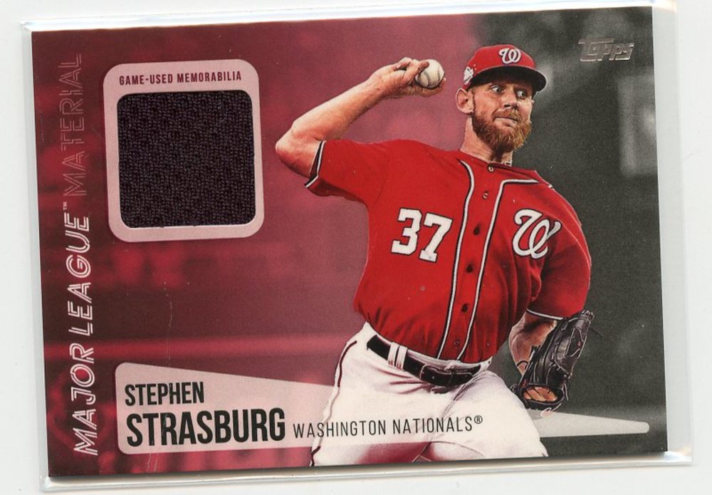 2019 Topps Major League Materials #MLMSS Stephen Strasburg S2