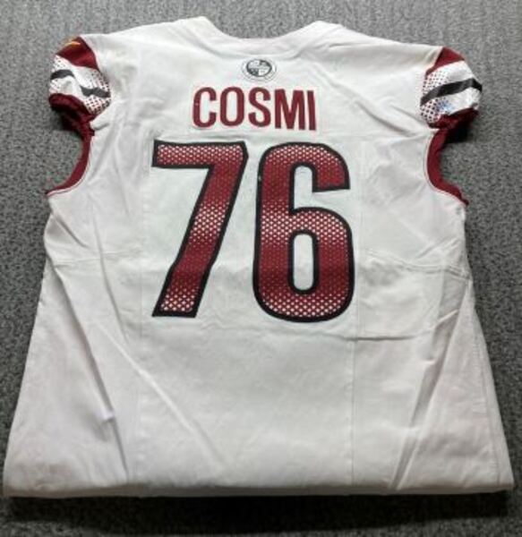 Madrid Game - Commanders Sam Cosmi Game Worn Jersey (11/16/2025) Size 46...