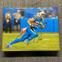 Panthers - Christian McCaffrey Signed 11x 14 Canvas
