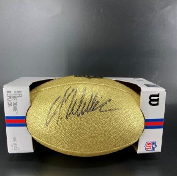 NFL - Commanders Antonio Williams Signed Gold Composite Football