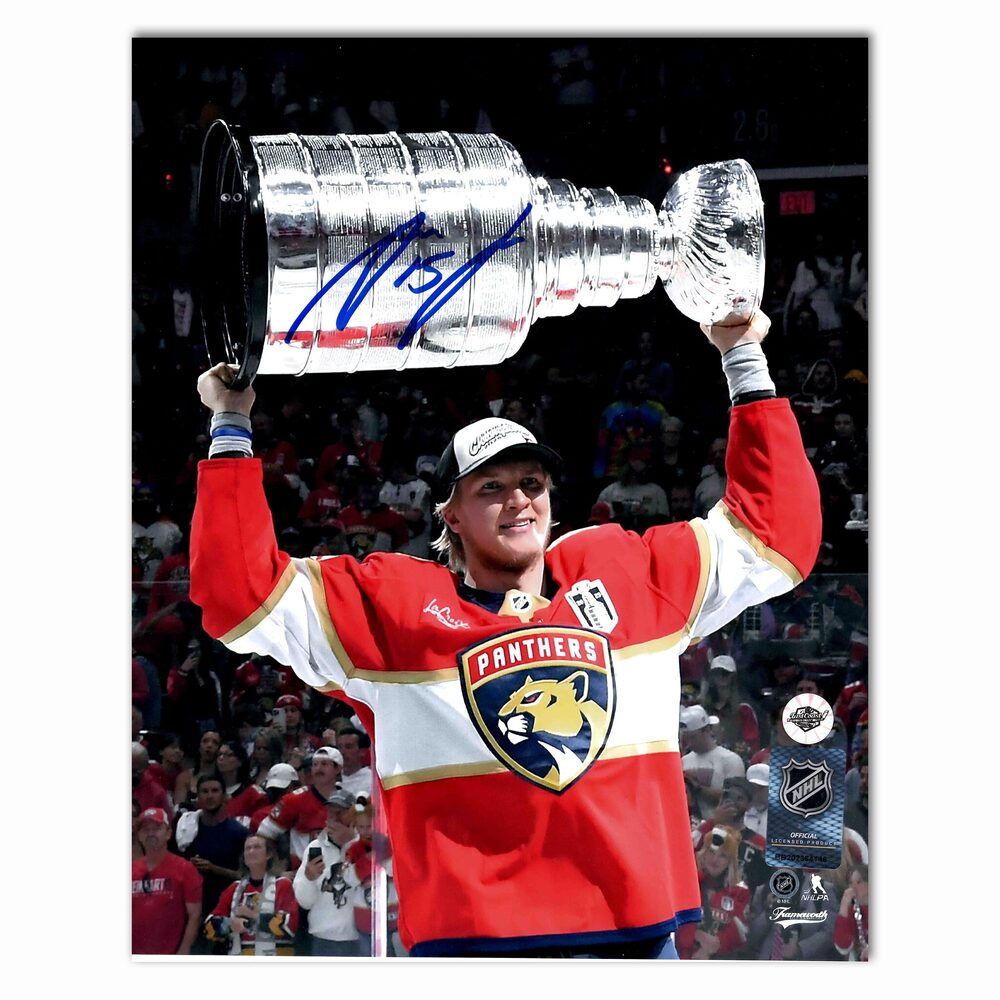 Anton Lundell Autographed Florida Panthers 2025 Stanley Cup 8x10 Photo