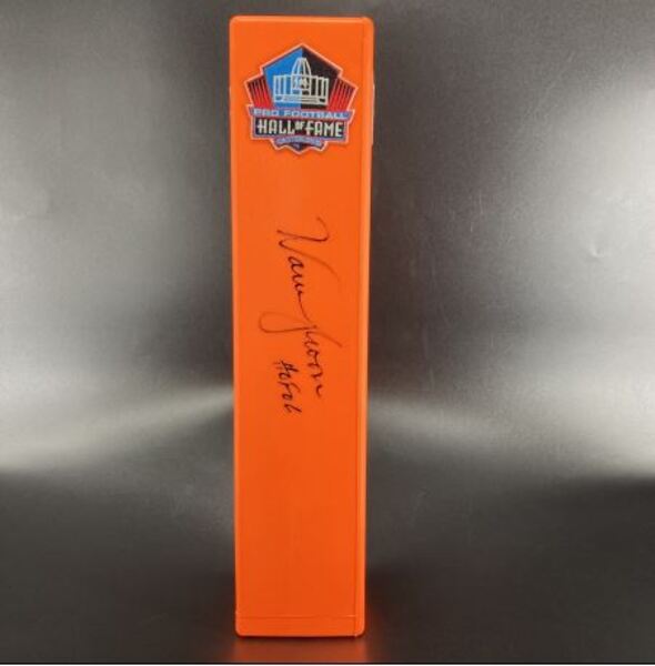 HOF - Oilers Warren Moon Signed HOF Pylon