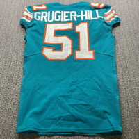 NFL - Dolphins Kamu Grugier-Hill Game Worn Jersey Unknown Season Size 40...