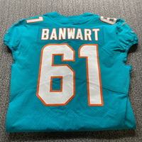 NFL - Dolphins Cole Banwart Game Cut Jersey Size 44